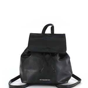 Victoria's Secret Black Leather Backpack